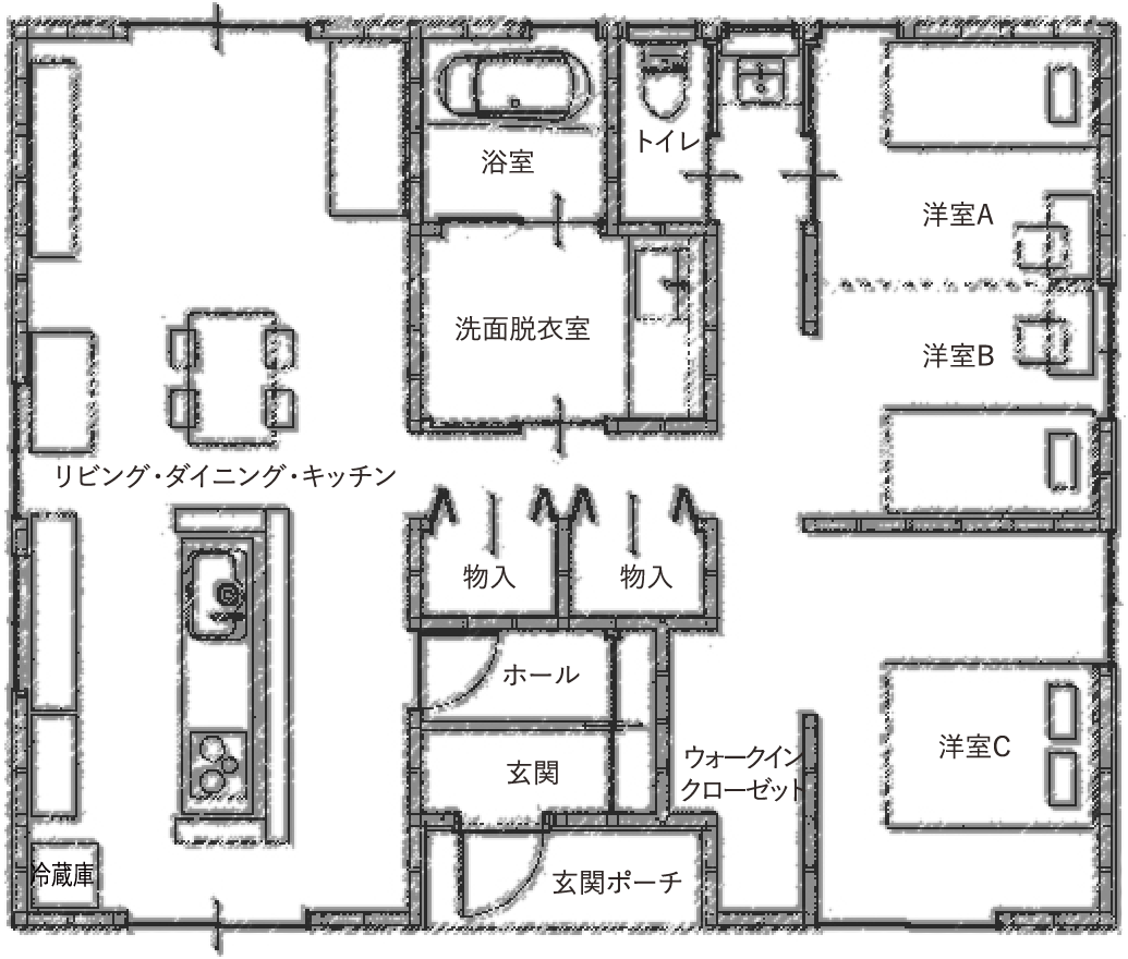 平屋平面図