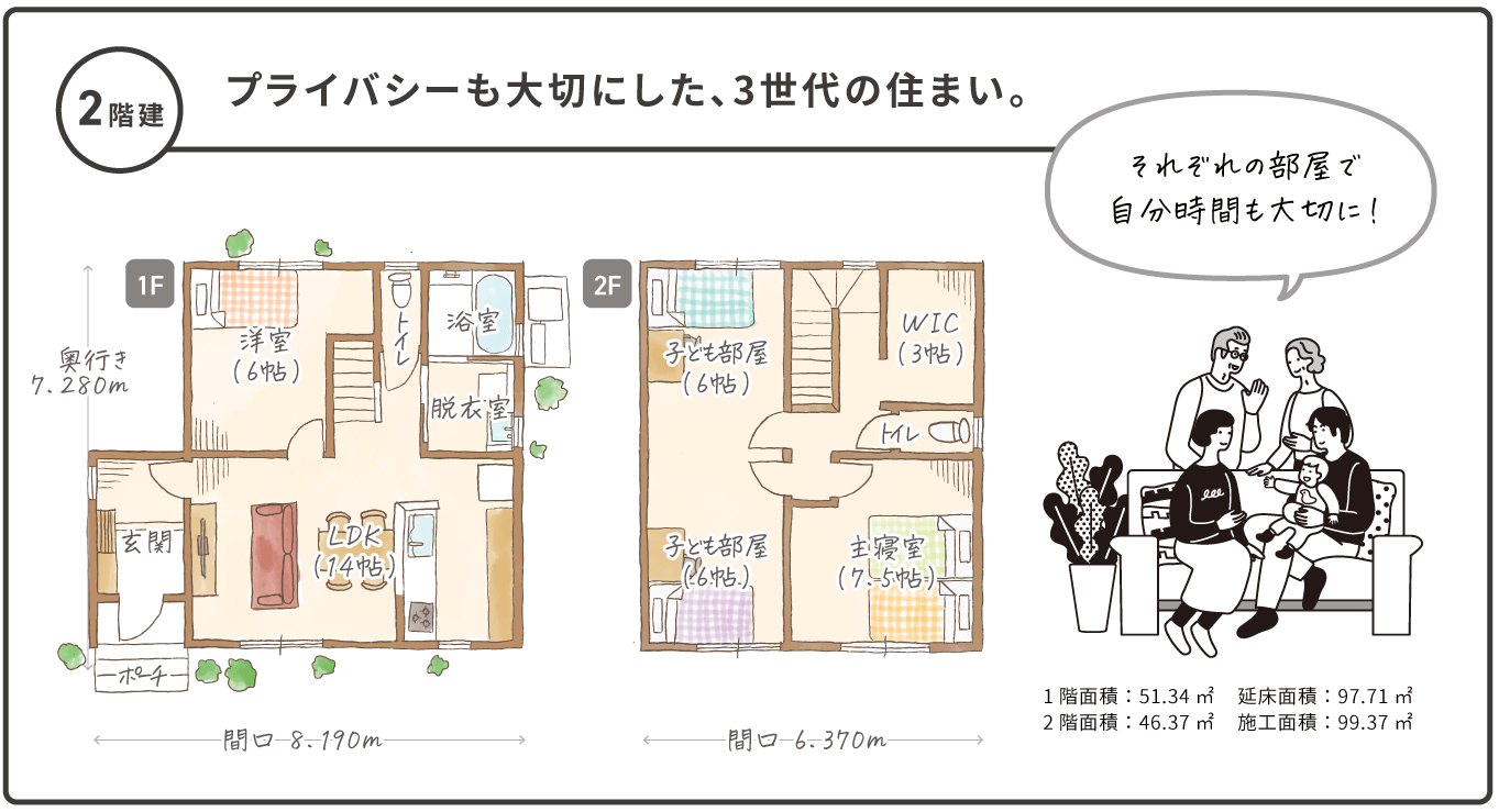 2階建間取り02