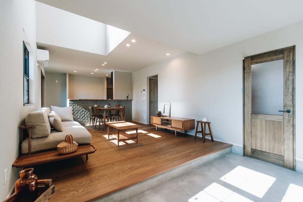 シーンに合わせて使えるLDK+土間